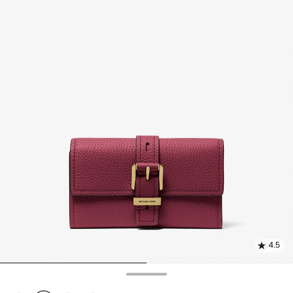 Michael Michael Kors Nolita Medium Pebbled Leather Tri-Fold Wallet